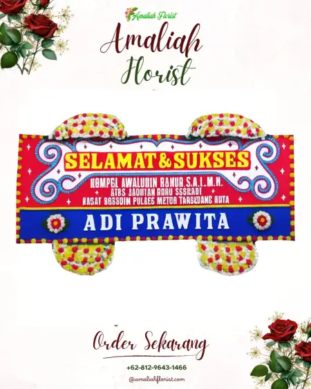 Papan Bunga Ucapan Selamat Kedaleman